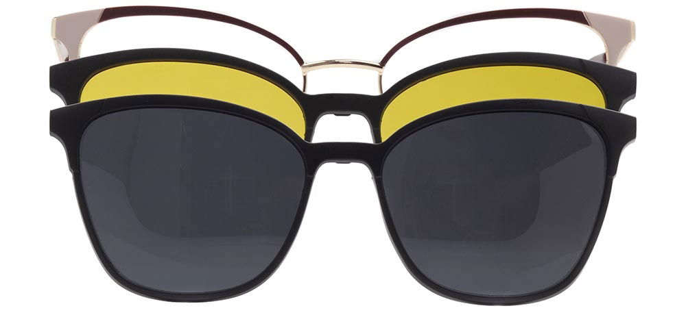 CARETTA CRTTA 7729-C.02 Clipon, Optik Genç Kadın Çekik Çerçeveli Metal - 1