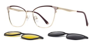 CARETTA CRTTA 7729-C.02 Clipon, Optik Genç Kadın Çekik Çerçeveli Metal - CARETTA (1)