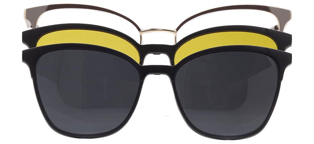 CARETTA CRTTA 7729-C.04 Clipon, Optik Genç Kadın Çekik Çerçeveli Metal - 1