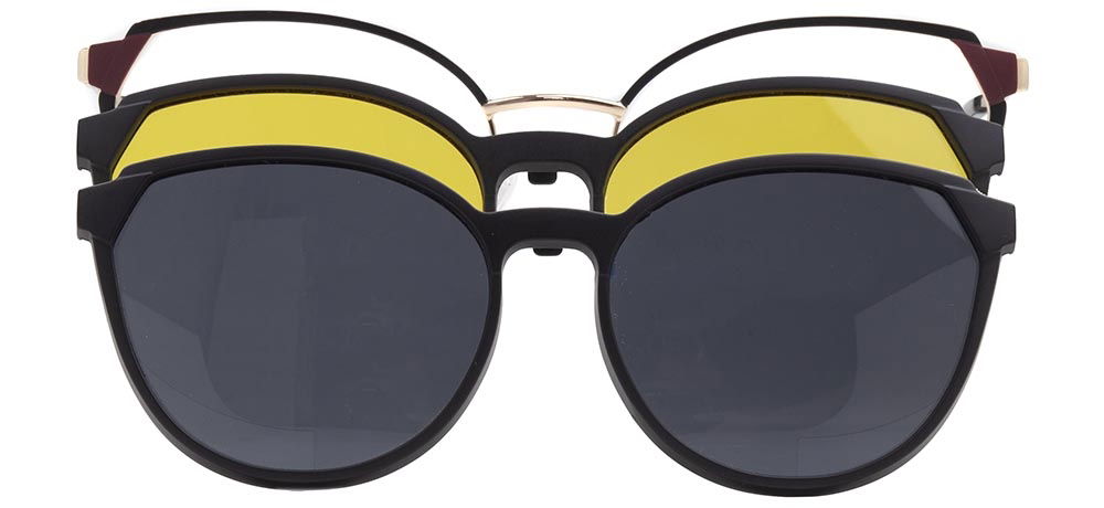 CARETTA CRTTA 7730-C.01 Clipon, Optik Genç Kadın Çekik Çerçeveli Metal - 1