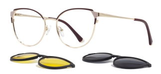 CARETTA CRTTA 7730-C.02 Clipon,Optik Genç Kadın Çekik Çerçeveli Metal - CARETTA (1)