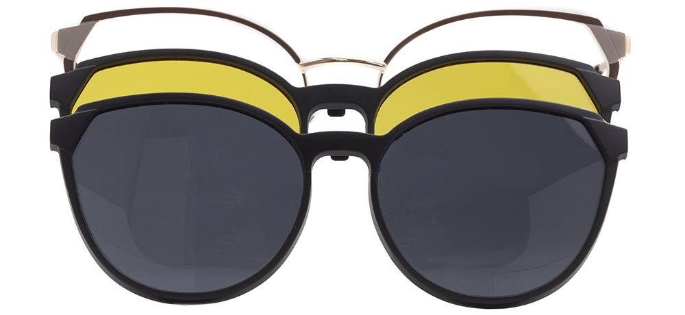 CARETTA CRTTA 7730-C.04 Clipon,Optik Genç Kadın Çekik Çerçeveli Metal - 1