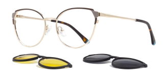 CARETTA CRTTA 7730-C.04 Clipon,Optik Genç Kadın Çekik Çerçeveli Metal - CARETTA (1)