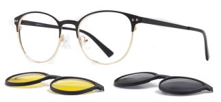 CARETTA CRTTA 7732-C.01 Clipon, Optik Genç Erkek,Kadın,Unisex Oval Çerçeveli Metal - CARETTA (1)