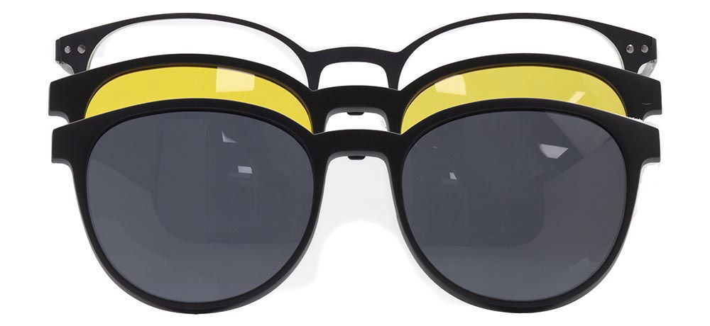 CARETTA CRTTA 7732-C.02 Clipon, Optik Genç Erkek,Kadın,Unisex Oval Çerçeveli Metal - 1