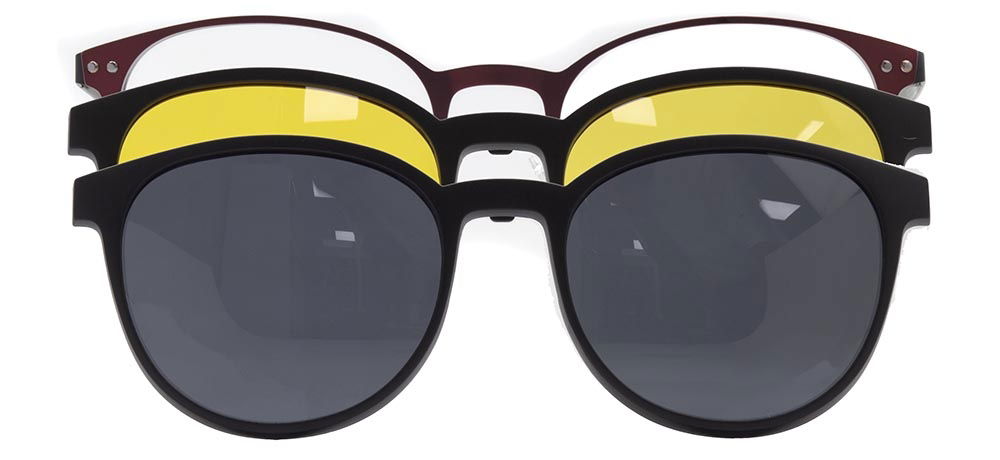 CARETTA CRTTA 7732-C.03 Clipon,Optik Genç Erkek,Kadın,Unisex Oval Çerçeveli Metal - 1