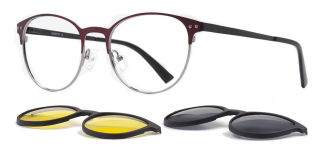 CARETTA CRTTA 7732-C.03 Clipon,Optik Genç Erkek,Kadın,Unisex Oval Çerçeveli Metal - CARETTA (1)