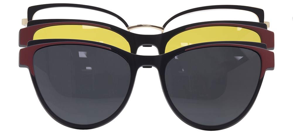 CARETTA CRTTA 7733-C.01 Clipon,Optik Genç Kadın Çekik Çerçeveli Metal - 1