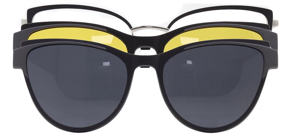 CARETTA CRTTA 7733-C.02 Clipon,Optik Genç Kadın Çekik Çerçeveli Metal - 1