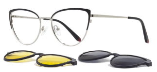 CARETTA CRTTA 7733-C.02 Clipon,Optik Genç Kadın Çekik Çerçeveli Metal - CARETTA (1)