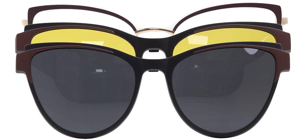 CARETTA CRTTA 7733-C.04 Clipon,Optik Genç Kadın Çekik Çerçeveli Metal - 1