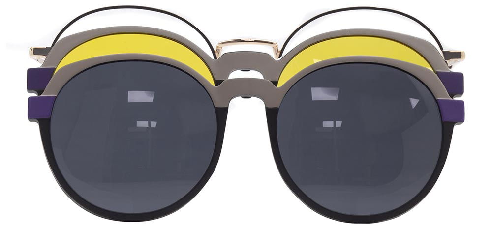 CARETTA CRTTA 7734-C.02 Clipon, Optik Genç Kadın Yuvarlak Çerçeveli Metal - 1