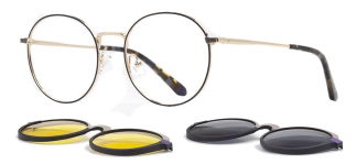 CARETTA CRTTA 7734-C.02 Clipon, Optik Genç Kadın Yuvarlak Çerçeveli Metal - CARETTA (1)