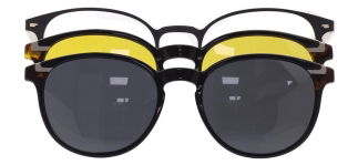 CARETTA CRTTA 7735-C.01 Clipon, Optik Genç Erkek,Kadın,Unisex Oval Çerçeveli Metal - CARETTA