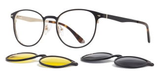 CARETTA CRTTA 7735-C.01 Clipon, Optik Genç Erkek,Kadın,Unisex Oval Çerçeveli Metal - CARETTA (1)