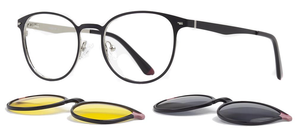 CARETTA CRTTA 7735-C.02 Clipon,Optik Genç Erkek,Kadın,Unisex Oval Çerçeveli Metal - 2