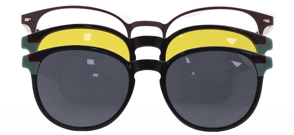 CARETTA CRTTA 7735-C.04 Clipon, Optik Genç Erkek,Kadın,Unisex Oval Çerçeveli Metal - 1