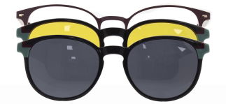 CARETTA CRTTA 7735-C.04 Clipon, Optik Genç Erkek,Kadın,Unisex Oval Çerçeveli Metal - CARETTA