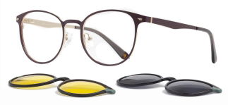 CARETTA CRTTA 7735-C.04 Clipon, Optik Genç Erkek,Kadın,Unisex Oval Çerçeveli Metal - CARETTA (1)