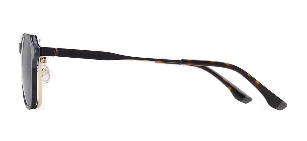 CARETTA CRTTA 7736-C.01 Clipon, Optik Genç Erkek,Kadın,Unisex Köşeli Çerçeveli Metal - 3