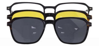 CARETTA CRTTA 7736-C.02 Clipon, Optik Genç Erkek,Kadın,Unisex Köşeli Çerçeveli Metal 