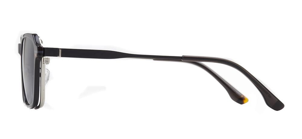 CARETTA CRTTA 7736-C.02 Clipon, Optik Genç Erkek,Kadın,Unisex Köşeli Çerçeveli Metal - 3