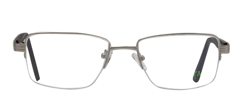 CARETTA CRTTA 7840-C.M01 Optik Genç,Yetişkin Erkek Köşeli Yarım Çerçeveli Metal - 1