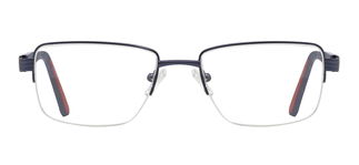 CARETTA CRTTA 7840-C.M118 Optik Genç,Yetişkin Erkek Köşeli Yarım Çerçeveli Metal 