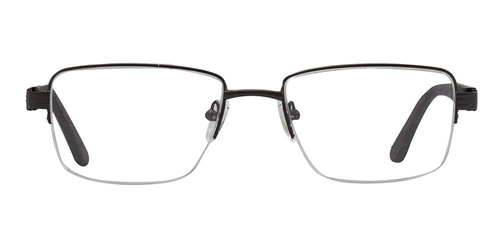 CARETTA CRTTA 7840-C.M119 Optik Genç,Yetişkin Erkek Köşeli Yarım Çerçeveli Metal - 1