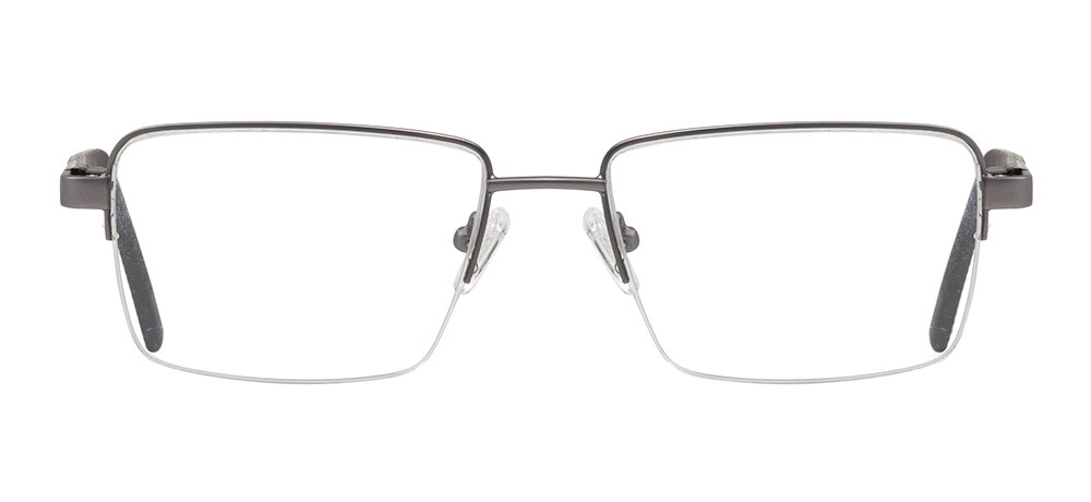 CARETTA CRTTA 7841-C.M02 Optik Genç,Yetişkin Erkek Köşeli Yarım Çerçeveli Metal - 1