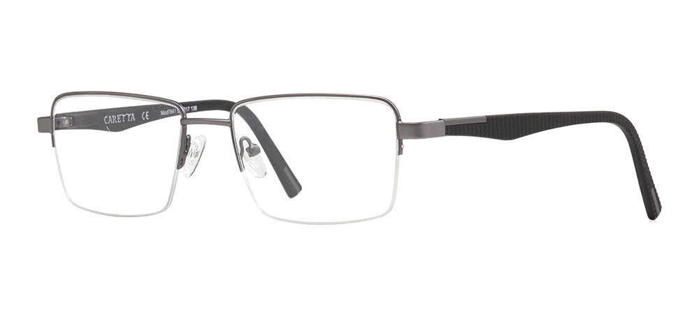 CARETTA CRTTA 7841-C.M02 Optik Genç,Yetişkin Erkek Köşeli Yarım Çerçeveli Metal - 2