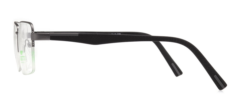 CARETTA CRTTA 7841-C.M02 Optik Genç,Yetişkin Erkek Köşeli Yarım Çerçeveli Metal - 3