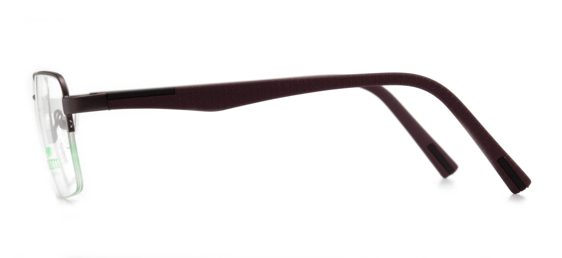 CARETTA CRTTA 7841-C.M119 Optik Genç,Yetişkin Erkek Köşeli Yarım Çerçeveli Metal - 3