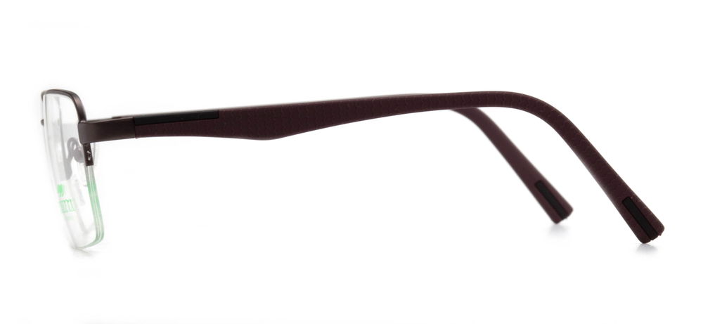 CARETTA CRTTA 7841-C.M119 Optik Genç,Yetişkin Erkek Köşeli Yarım Çerçeveli Metal - 3