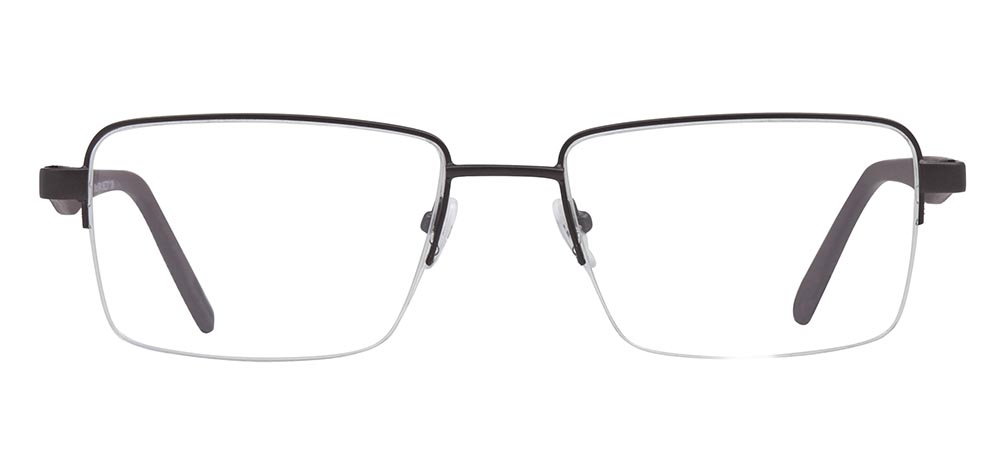CARETTA CRTTA 7841-C.M119 Optik Genç,Yetişkin Erkek Köşeli Yarım Çerçeveli Metal - 1