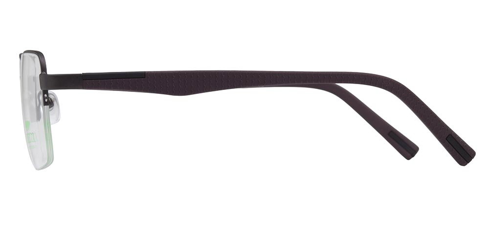 CARETTA CRTTA 7841-C.M119 Optik Genç,Yetişkin Erkek Köşeli Yarım Çerçeveli Metal - 3