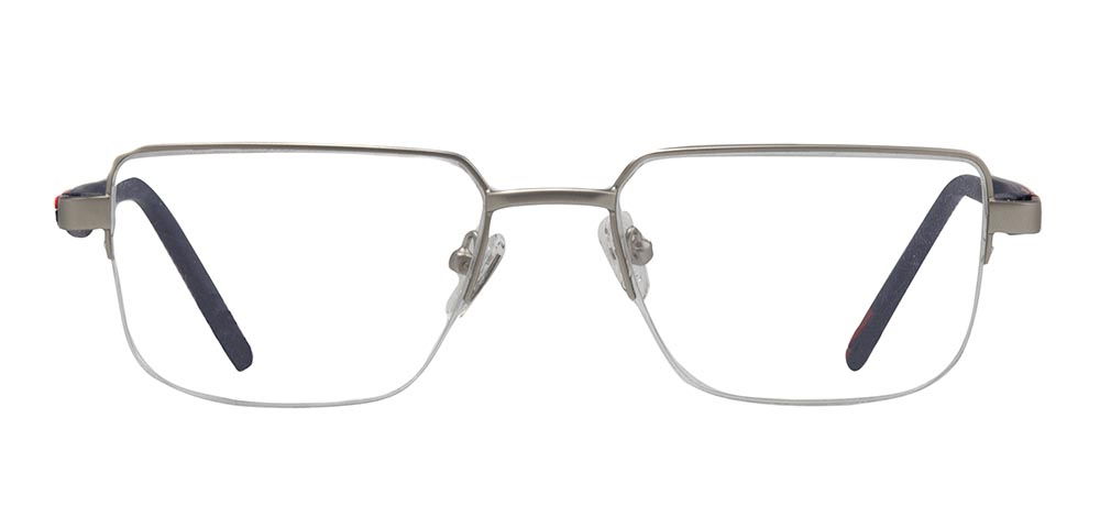 CARETTA CRTTA 7842-C.M01 Optik Genç,Yetişkin Erkek Köşeli Yarım Çerçeveli Metal - 1