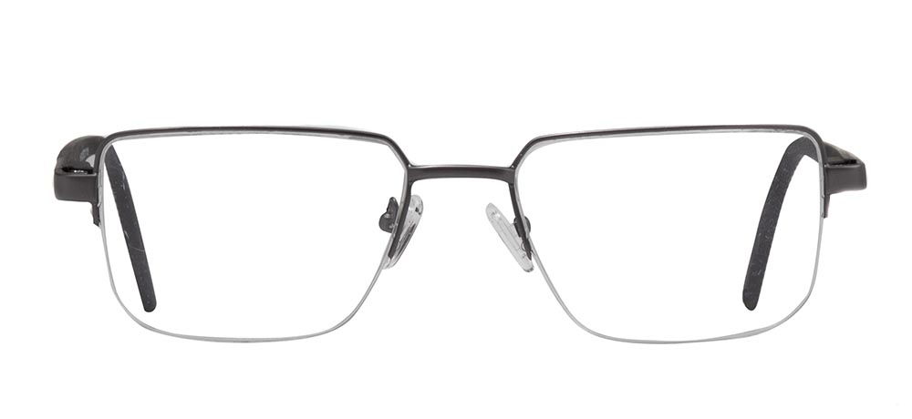 CARETTA CRTTA 7842-C.M02 Optik Genç,Yetişkin Erkek Köşeli Yarım Çerçeveli Metal - 1