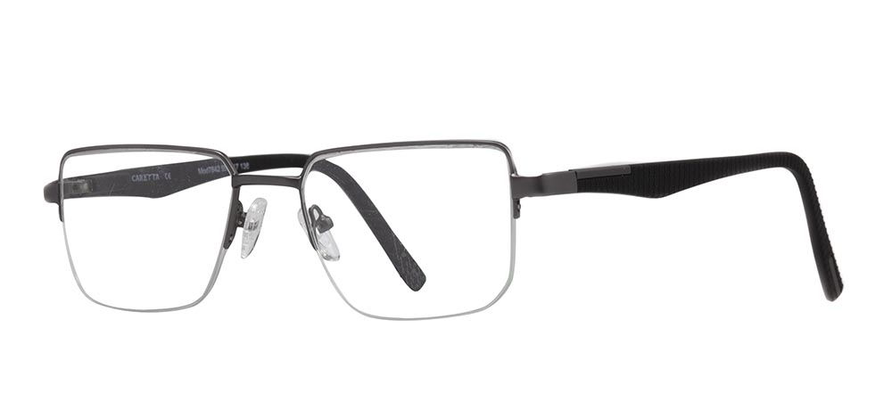 CARETTA CRTTA 7842-C.M02 Optik Genç,Yetişkin Erkek Köşeli Yarım Çerçeveli Metal - 2