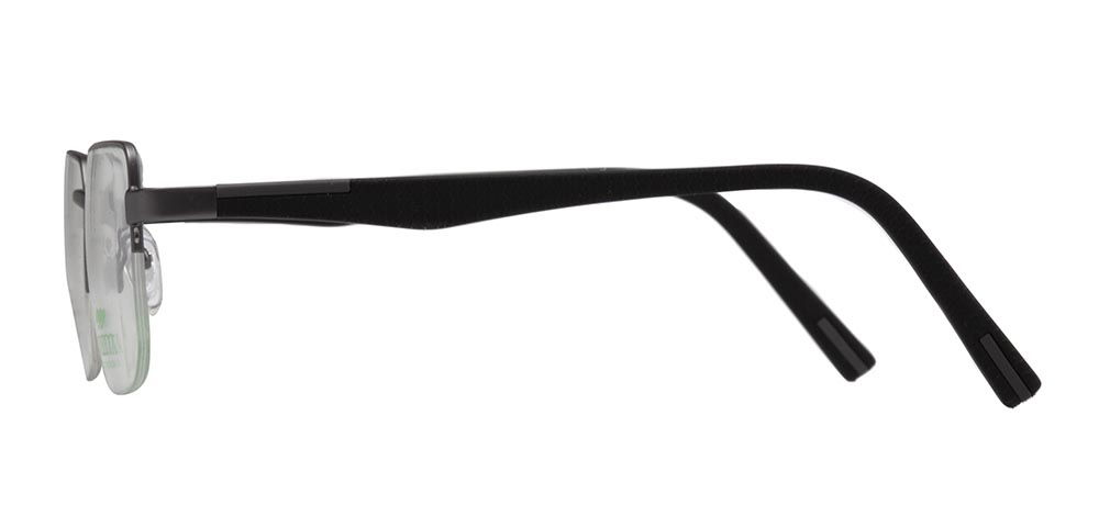 CARETTA CRTTA 7842-C.M02 Optik Genç,Yetişkin Erkek Köşeli Yarım Çerçeveli Metal - 3