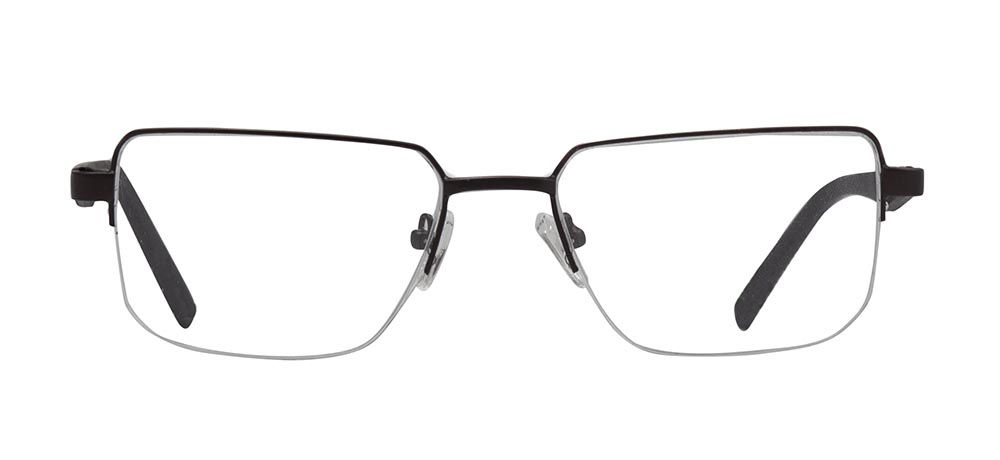 CARETTA CRTTA 7842-C.M119 Optik Genç,Yetişkin Erkek Köşeli Yarım Çerçeveli Metal - 1