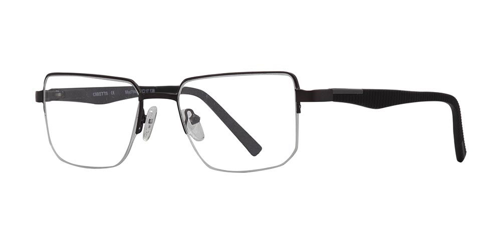 CARETTA CRTTA 7842-C.M119 Optik Genç,Yetişkin Erkek Köşeli Yarım Çerçeveli Metal - 2