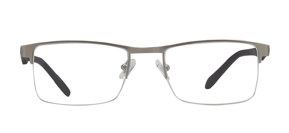 CARETTA CRTTA 7850-C.M01 Optik Genç,Yetişkin Erkek Köşeli Yarım Çerçeveli Metal - 1