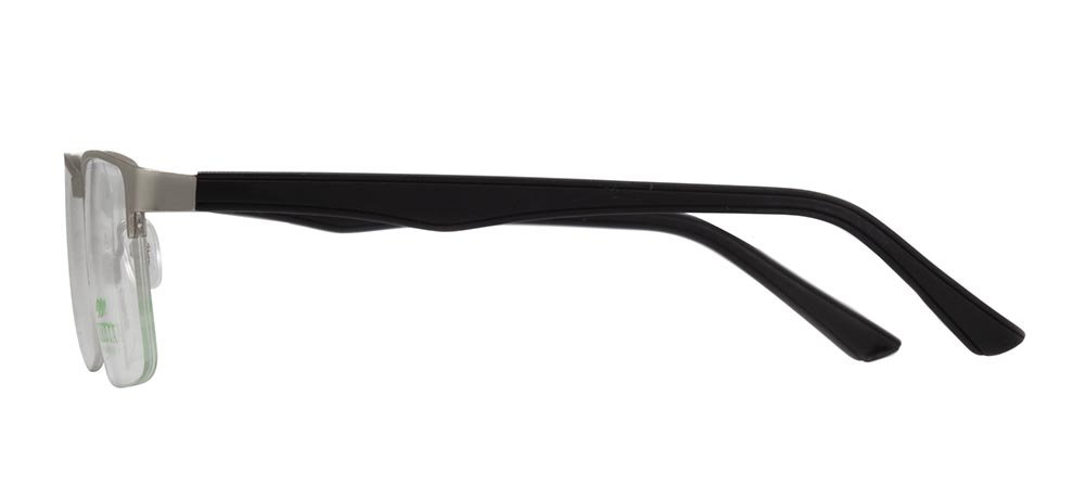 CARETTA CRTTA 7850-C.M01 Optik Genç,Yetişkin Erkek Köşeli Yarım Çerçeveli Metal - 3