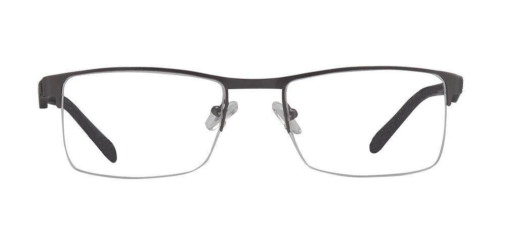 CARETTA CRTTA 7850-C.M02 Optik Genç,Yetişkin Erkek Köşeli Yarım Çerçeveli Metal - 1