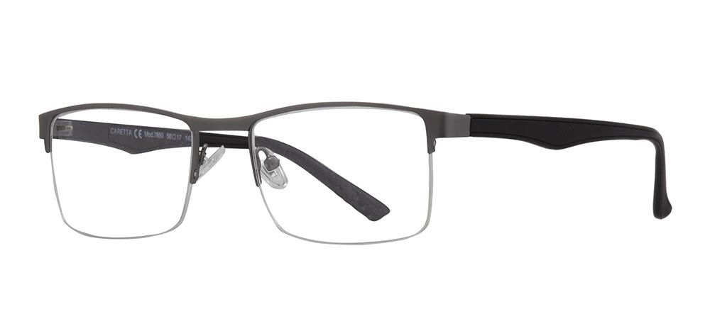 CARETTA CRTTA 7850-C.M02 Optik Genç,Yetişkin Erkek Köşeli Yarım Çerçeveli Metal - 2