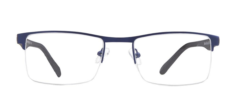 CARETTA CRTTA 7850-C.M118 Optik Genç,Yetişkin Erkek Köşeli Yarım Çerçeveli Metal - 1