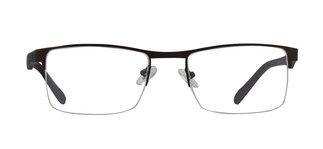 CARETTA CRTTA 7850-C.M119 Optik Genç,Yetişkin Erkek Köşeli Yarım Çerçeveli Metal 