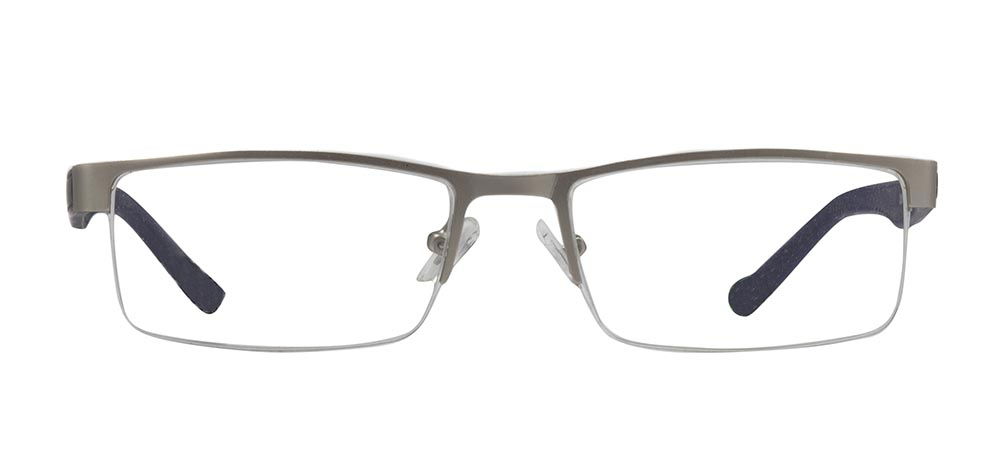 CARETTA CRTTA 7851-C.M01 Optik Genç,Yetişkin Erkek Köşeli Yarım Çerçeveli Metal - 1