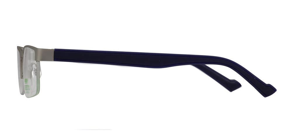 CARETTA CRTTA 7851-C.M01 Optik Genç,Yetişkin Erkek Köşeli Yarım Çerçeveli Metal - 3